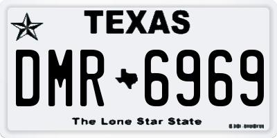 TX license plate DMR6969