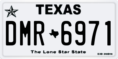TX license plate DMR6971