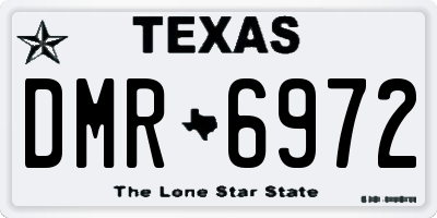 TX license plate DMR6972