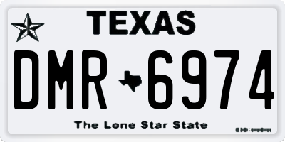 TX license plate DMR6974