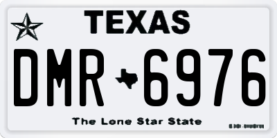 TX license plate DMR6976