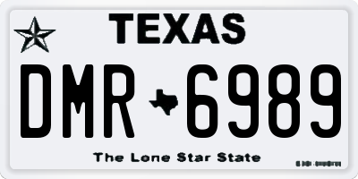 TX license plate DMR6989
