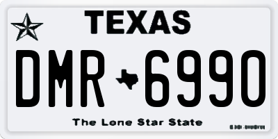 TX license plate DMR6990