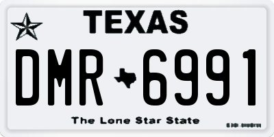 TX license plate DMR6991