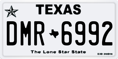TX license plate DMR6992