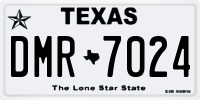 TX license plate DMR7024