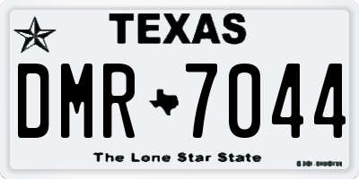 TX license plate DMR7044