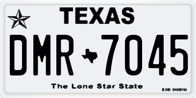 TX license plate DMR7045