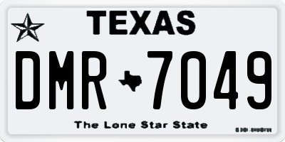 TX license plate DMR7049