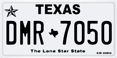 TX license plate DMR7050