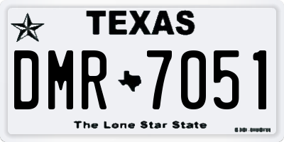 TX license plate DMR7051