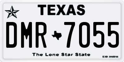 TX license plate DMR7055