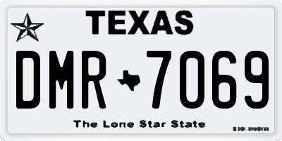 TX license plate DMR7069