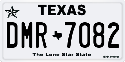 TX license plate DMR7082