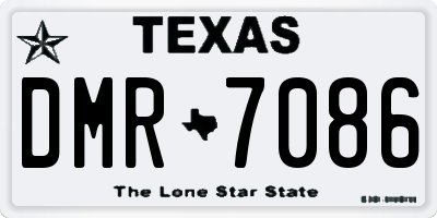 TX license plate DMR7086