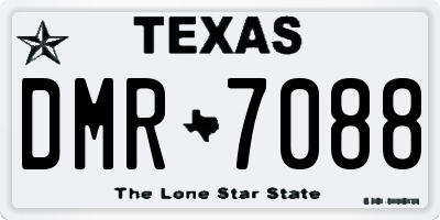 TX license plate DMR7088