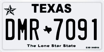 TX license plate DMR7091