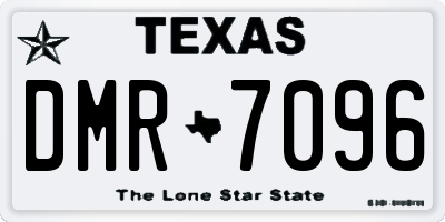 TX license plate DMR7096