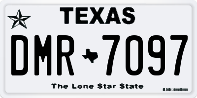 TX license plate DMR7097