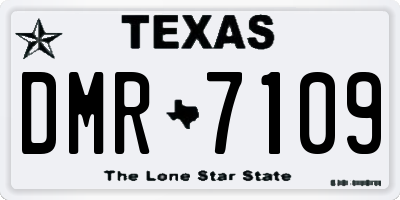 TX license plate DMR7109