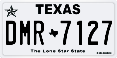 TX license plate DMR7127