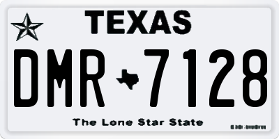 TX license plate DMR7128
