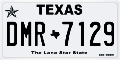 TX license plate DMR7129
