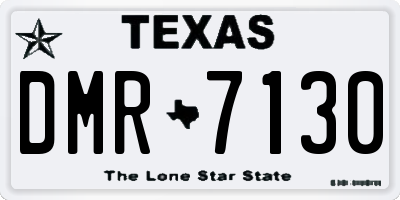 TX license plate DMR7130