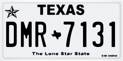 TX license plate DMR7131