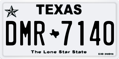 TX license plate DMR7140