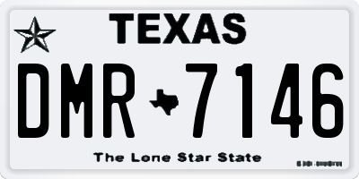 TX license plate DMR7146