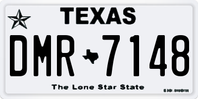 TX license plate DMR7148