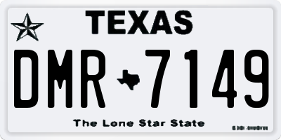 TX license plate DMR7149