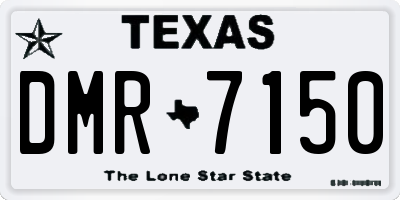 TX license plate DMR7150