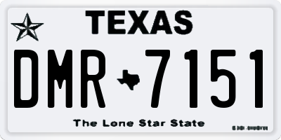 TX license plate DMR7151
