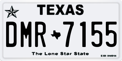 TX license plate DMR7155