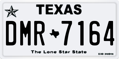 TX license plate DMR7164