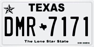 TX license plate DMR7171