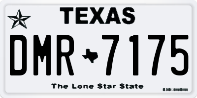 TX license plate DMR7175