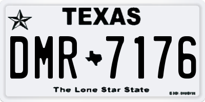 TX license plate DMR7176