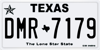 TX license plate DMR7179