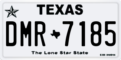 TX license plate DMR7185