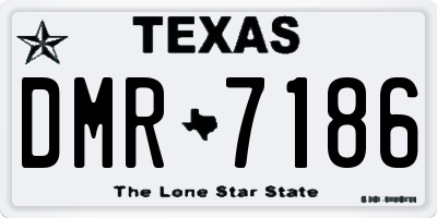 TX license plate DMR7186