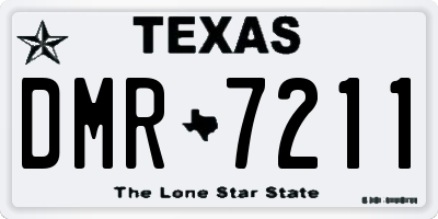 TX license plate DMR7211