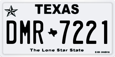 TX license plate DMR7221