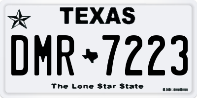 TX license plate DMR7223