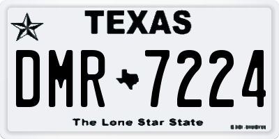 TX license plate DMR7224