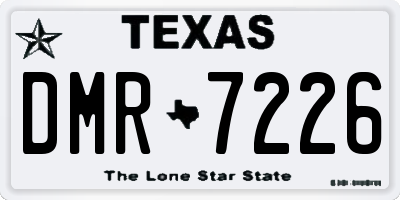 TX license plate DMR7226