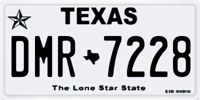 TX license plate DMR7228