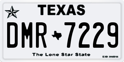 TX license plate DMR7229
